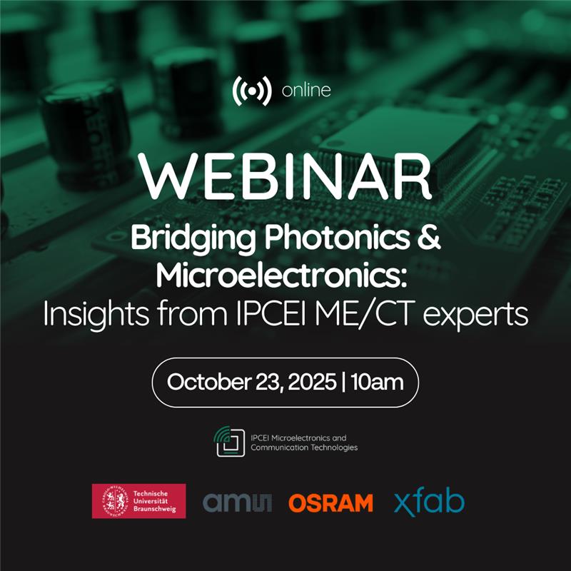 Webinar - Bridging Photonics and Microelectronics: Insights from IPCEI ME/CT Experts - 23th of october 2025 at 10 am